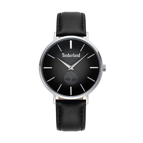TIMBERLANDTimberland TBL15514JS02 Men's Rangeley Watch – 42mm Stainless Steel Case, Black Leather Strap, Black Dial, Quartz Movement, 5 ATM Water ResistanceWATCHESEcecile