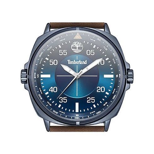 TIMBERLANDTimberland TDWGA2132001 Williston Watch – Blue Dial, Brown Leather Strap, 47mmWATCHESEcecile