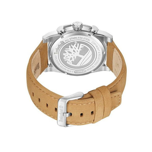 TIMBERLANDTimberland Sherbrook TDWGF0009404 Men's 45mm Blue Dial Quartz Watch – Brown Leather StrapWATCHESEcecile