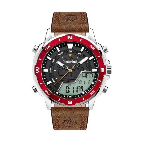 TIMBERLANDTimberland Boxford TBL15253JS/03P Men's 48mm Blue Dial Chronograph Watch, Blue Silicone StrapWATCHESEcecile