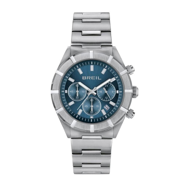 BREILBreil B12H TW2022 Men's Chronograph Watch – Blue Dial, 42mm Steel BraceletWATCHESEcecile