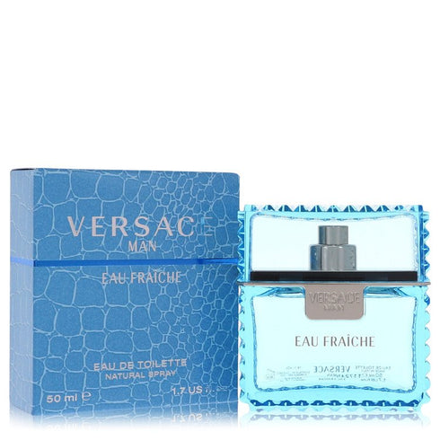 Versace Man Cologne By Versace Eau Fraiche Eau De Toilette Spray (Blue) - - 50 ml