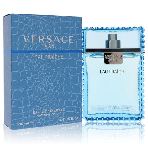 Versace Man Cologne By Versace Eau Fraiche Eau De Toilette Spray (Blue) - - 100 ml