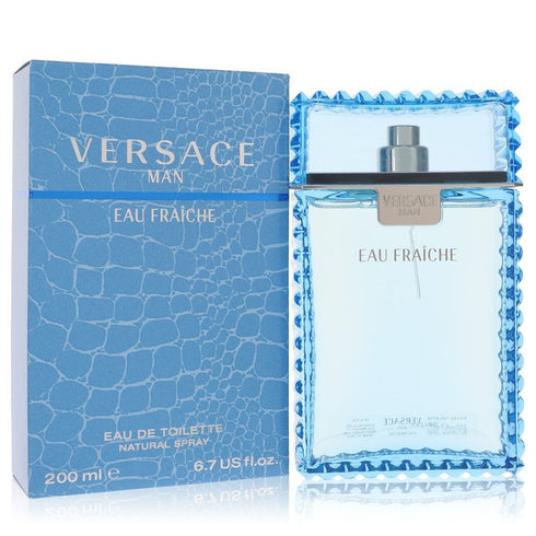 Versace Man Cologne By Versace Eau Fraiche Eau De Toilette Spray (Blue) - - 200 ml