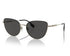 Burberry BE3149 110987 Unisex Sunglasses - Light Gold Frame, Dark Gray Lenses