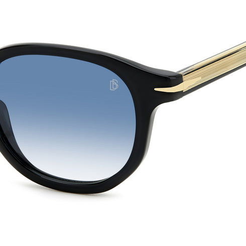 David Beckham DB 1007/S 807-08 49 Men's Sunglasses - Black Frame, Grey Lenses