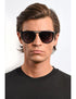 David Beckham DB 1039/S FD Folding 2M2-9O 54 Men's Sunglasses - Shiny Black Frame, Grey Gradient Lenses