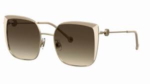 Carolina Herrera HER 0111/S T53-HA 57 Women's Sunglasses - Beige Frame, Brown Gradient Lenses