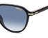 Carrera 342/S 2M2-08 Men's Sunglasses - Black and Gold Frame, Dark Blue Shaded Lenses