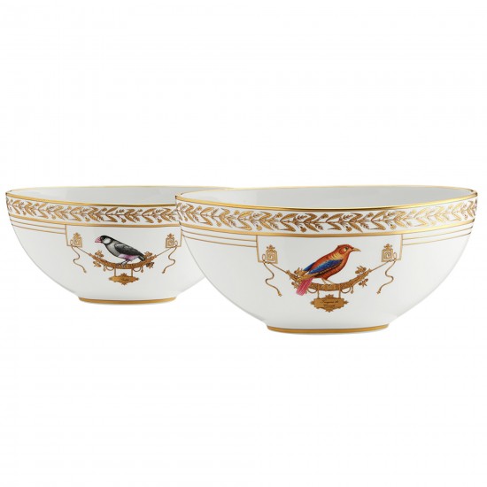 Ginori 1735 Volière Oval cup 30.5 cm h 12 cm