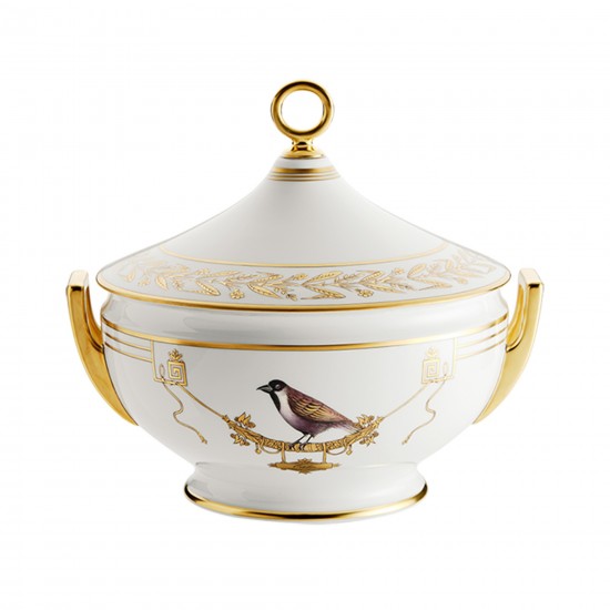 Ginori 1735 Volière Soup Tureen with lid lt 4