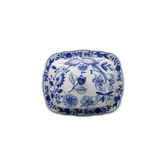 Hutschenreuther Blau Zwiebelmuster Butter Dish 250 g