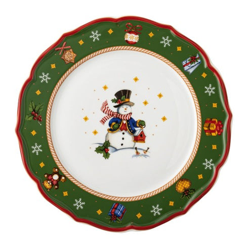 Hutschenreuther Happy Wintertime Set of 6 Plates Green 33 cm