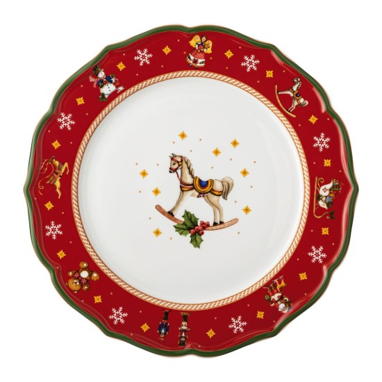 Hutschenreuther Happy Wintertime Set of 6 Plates Red 33 cm