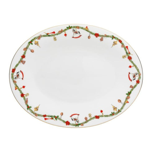 Hutschenreuther Nora Christmas Set of 2 Oval Platters 36 cm