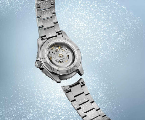 TISSOTTissot Seastar 1000 Powermatic 80 T120.807.11.091.00 Men's 40mm Automatic Dive Watch – Gradient Turquoise - Black Dial, Stainless Steel Bracelet, 300m Water ResistanceWATCHESEcecile