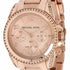 Michael Kors Blair MK5263 Women's Rose Gold-Tone Chronograph Watch - Crystal Accents