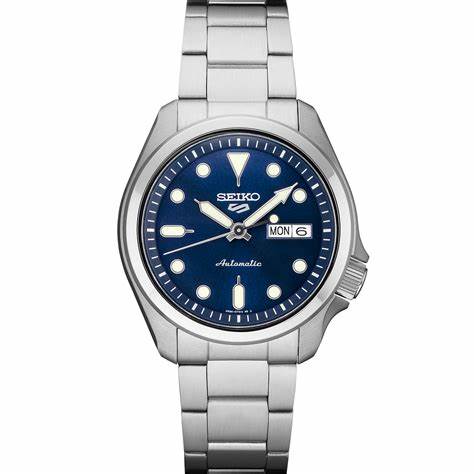 Seiko 5 Sports SRPE53K1 Automatic Men's Watch - Blue Dial, Stainless Steel Bracelet