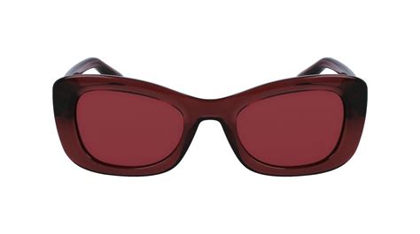 Victoria Beckham VB657S 513 Women's Sunglasses – Transparent Wine Red Frame, Red Lenses