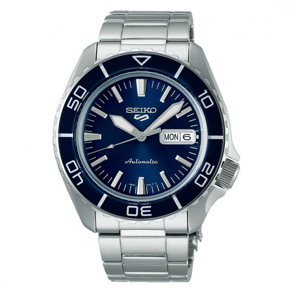 Orologio automatico Seiko 5 Sports SRPK97K1 Uomo - Quadrante blu, acciaio inossidabile