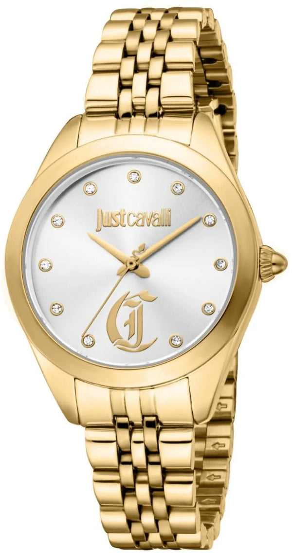 Just Cavalli Luna JC1L309M0055 Women's Quartz Watch – Gold-Tone Stainless Steel, 32mm