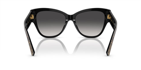 Dolce & Gabbana DG4449 3163/8G Women's Sunglasses - Leopard Frame, Grey Gradient Lenses