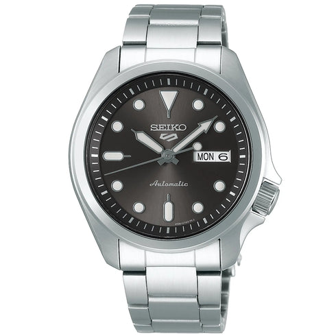 Seiko 5 Sports SRPE51K1 40mm Men's Automatic Watch - Grey Dial, Stainless Steel Bracelet