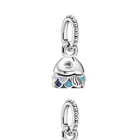 PANDORAPandora 799428C01 Blue Scaled Fish Dangle Charm – Sterling Silver & EnamelBIJOUXEcecile