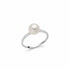 Miluna PLI1591 Anello da donna - Oro bianco 18 carati con perla bianca 7,5-8 mm