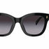 Ralph by Ralph Lauren RA 5301U Women's Sunglasses – Shiny Black Frame with Gradient Grey Lenses