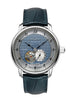 Zeppelin Friedrichshafen Automatic Open Heart 8566-3 Men's Watch - Blue Dial, Blue Leather Strap