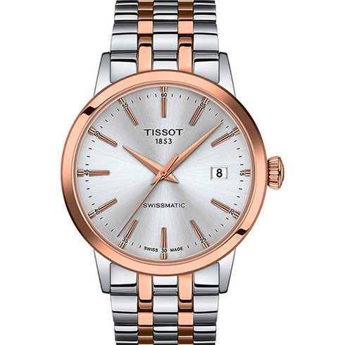 Tissot Classic Dream Swissmatic Men's Watch - Silver Dial, Two-Tone Stainless Steel Bracelet