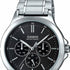 Casio MTP-V300D-1A2UDF Men's Watch - Black Dial, Stainless Steel Bracelet