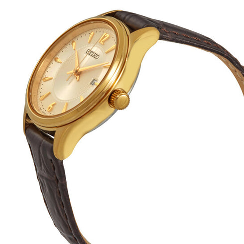 Seiko SUR478P1 Orologio al quarzo classico da donna - Tono oro, 30 mm