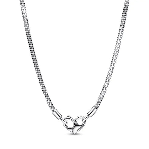 PANDORAPandora 392451C00 - 45 Moments Studded Chain Necklace – Sterling Silver, 45cmBIJOUXEcecile