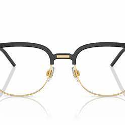 Dolce & Gabbana DG5108 2525 B 53 Occhiali da vista Phantos da uomo - montatura nero/oro