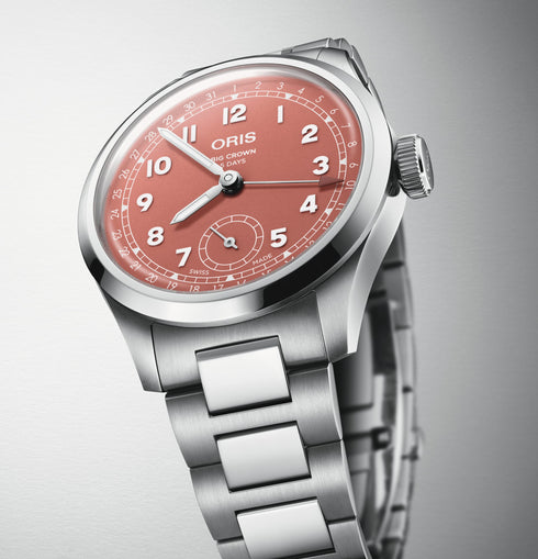 Oris Big Crown Pointer Date 40 mm - Cadran lilas, bracelet acier