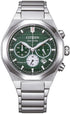 Citizen CA4691-59X Men's Green Dial Chronograph Watch with Titanium Case & Sapphire Crystal