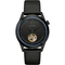 Bulova 98A323 Men's Automatic Watch – Black PVD Case, Open Heart Dial, Leather Strap