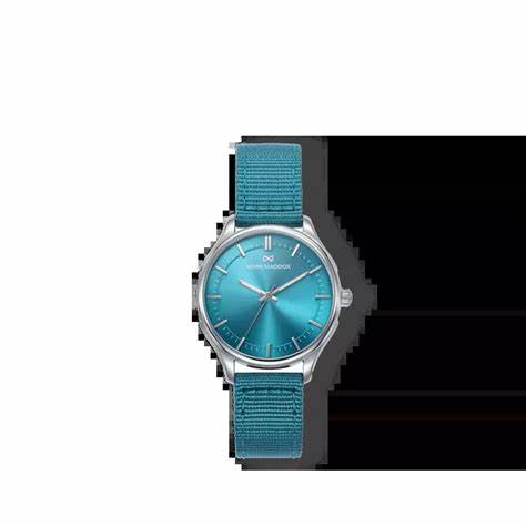 Mark Maddox MC1000-67 Men's Analog Quartz Watch - Blue Dial, Nylon Strap