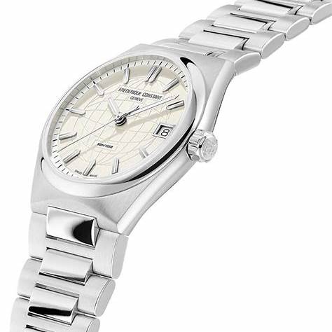 Frederique Constant Highlife Ladies Quartz FC-240BGD2NH6B – Champagne Dial, Diamond Indices, Stainless Steel Bracelet