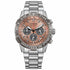 Citizen Promaster CA4664-60X Men's Salmon Dial Chronograph Watch – 40mm, Eco-Drive, 200M WR
