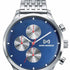 Mark Maddox HM7144-36 Orologio multifunzione da uomo - Bracciale in acciaio, quadrante blu