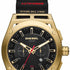 Diesel DZ4546 Timeframe Chronograph Men's Watch - Black Dial, Gold-Tone Case, Black Silicone Strap