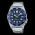 Reloj analógico para hombre Casio MTD-135D-2AVDF - Correa de acero inoxidable, esfera azul