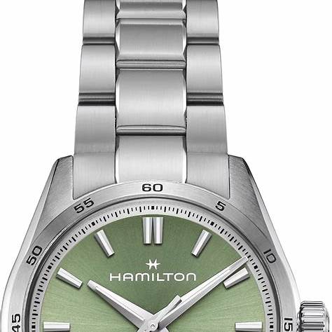 Hamilton Jazzmaster Performer Auto H36105160 - Acciaio inossidabile 34 mm, quadrante verde