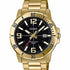 Casio MTP-VD01G-1BVUDF Men's Watch - Black Dial, Gold-Plated Stainless Steel Bracelet