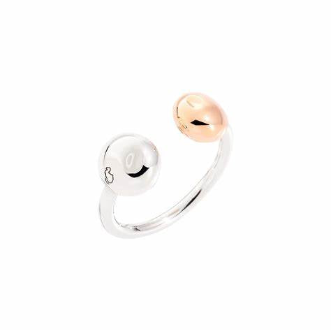 DoDo Pepita Ring DAC0008PEPIT0009A54 – 9K Rose Gold & 925 Sterling Silver, Size 54