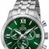 Jaguar J963/3 Men's Acamar Chronograph Watch - Stainless Steel Bracelet, Green Dial