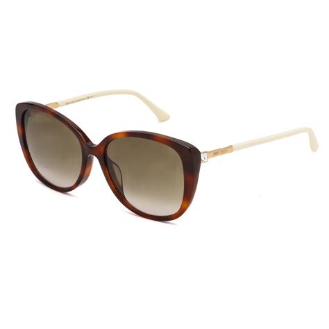 Jimmy Choo ALY/F/S Women's Sunglasses - 57mm, Brown Frame with Gray Lenses